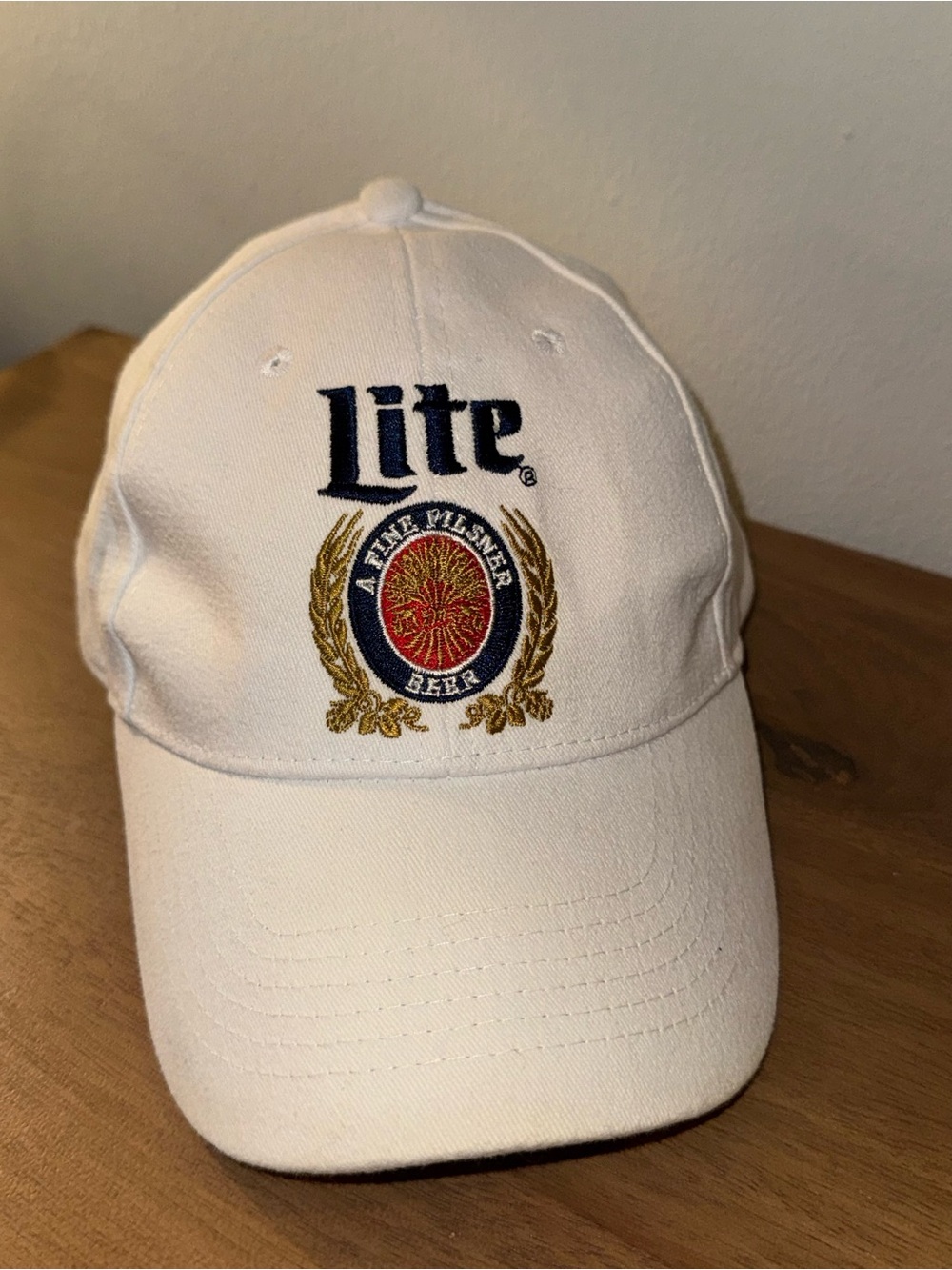 Miller Lite Beer White Baseball Cap